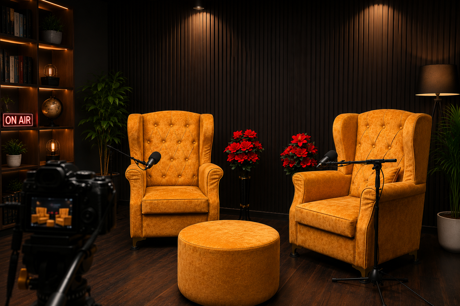 Opticon Entertainment podcast and video recording studio in Patna